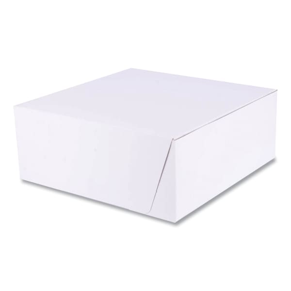 Sct White One-Piece Non-Window Bakery Boxes, Standard, 10 x 10 x 4, White, Paper, 100PK 1573 - main